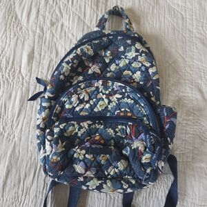 Vera Bradley Blue Floral Backpack